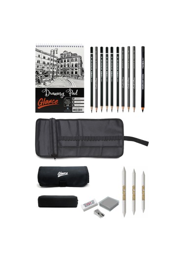 Eskiz Defteri A5 120 Gr 50yp Conte A Paris-lyra Dereceli Kalem Karakalem Çantalı Eskiz Çizim Seti
