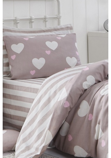 Eponj Home Kolay Ütülenir Nevresim Takımı Tek Kişilik Herz Gülkurusu