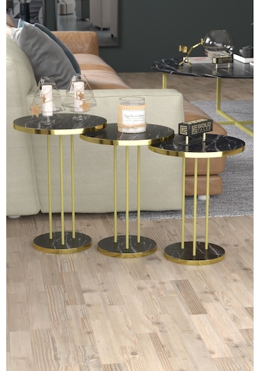 Zigon Sehpa Terra Bendir Gold