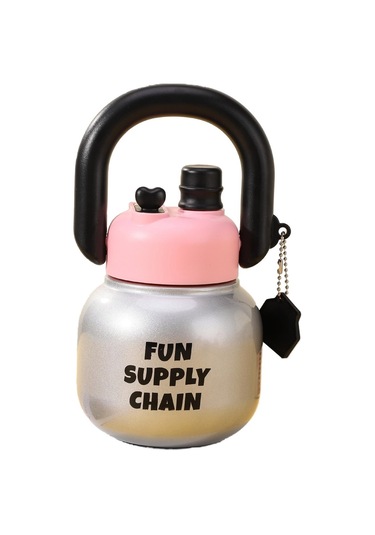 Çocuklar İçin Pratik Ve Sağlıklı Taşınabilir Su Matarası, Okul Ve Seyahatlerde Kullanışlı Gümüş