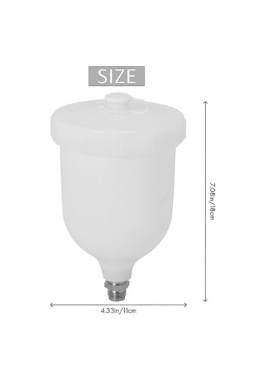 Devilbiss Gti / Tekna Pro Pri Flg Yeni İçin 600 Ml Sprey Tabancası Kap Yedek Kabı Diğer