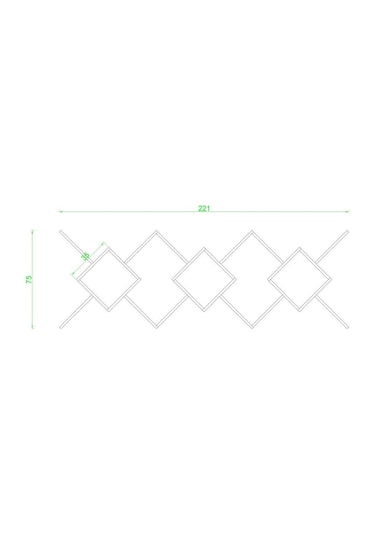 Rafkestir Mina Duvar Rafı Bambu ( Mat )