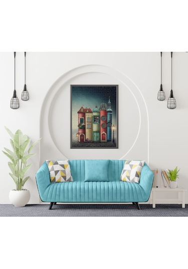 Nova 1000 Parça Geceyi Aydınlatan Kitaplar Puzzle - Elena Schweit