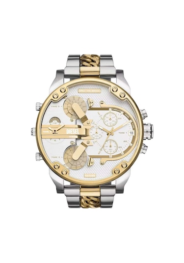 Diesel Dz7486 Quartz Çelik Sarı-gri 57 Mm Erkek Kol Saati Gri