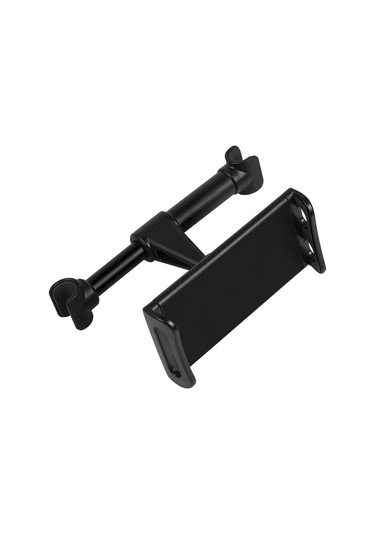 Ranyeek Araba Arka Koltuk Telefon/tablet Tutucu, Abs+alüminyum Alaşımlı, 4"-10.5" Ekran Uyumlu, Siyah