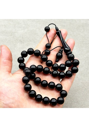 12 X 12 Mm Kumpaslı Misket Kesim Erzurum Oltu Taşı Tesbih