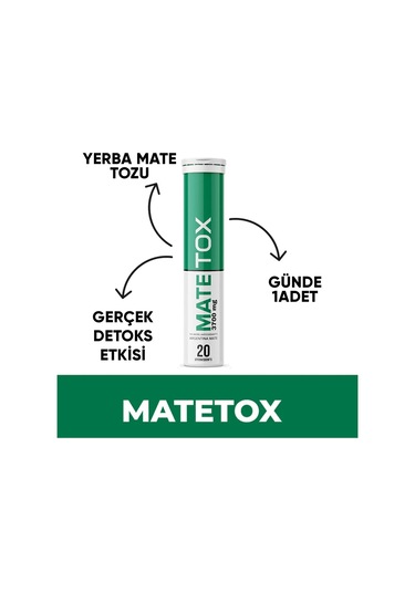 Nedox Matetox Detoks 20 Efervesan Tablet