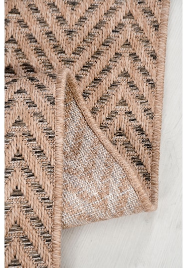 Sierra Halı Jüt Hasır Görünümlü Modern Kilim Ve Yolluk, İnce Bukle Dokuma Bej