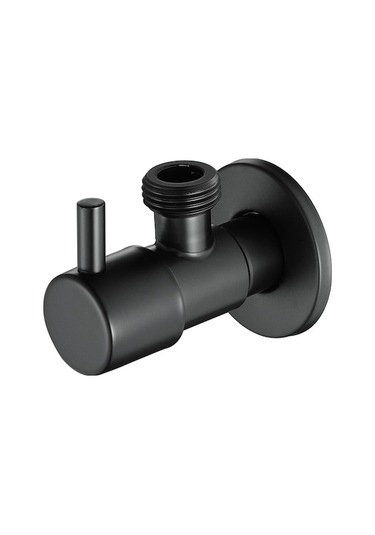 Ulzyvf Lkpcıgcxm Siyah Açı Vanası 304 Paslanmaz Çelik, Sızdırmaz Su Soğuk/sıcak Vanası, Genel Banyo Aksesuarı