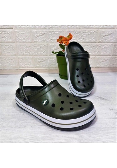 Akınalbella 195 Haki Hastane Aşçı Hafif Rahat Sabo Terlik 001