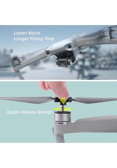 Samdoo Djı Mavıc Aır 2 İçin Gümüş Uçlu Hacimli Abs Malzeme 4 Adet Gürültü Azaltıcı Perde Diğer