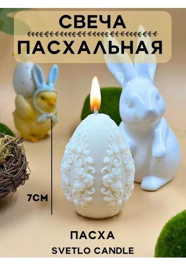 Svetlo Candle Mumla Paskalya Yumurtası Hediye Seti 220872075 Dekoratif