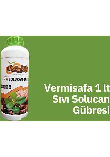 1 L %100 Organik Konsantre Vermisafa Sıvı Solucan Gübresi