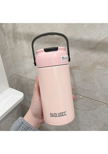 316 Paslanmaz Çelik Yalıtımlı Pipetli Su Bardağı Ojvl1h Pembe