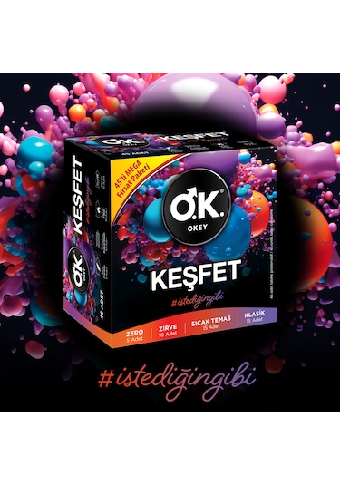 Okey Keşfet Prezervatif 45'li