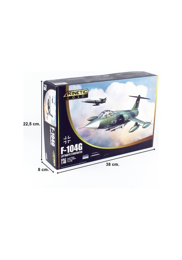 Kinetic K48083 1/48 F-104g Luftwaffe Starfighter Savaş Uçağı, Plastik Model Kiti