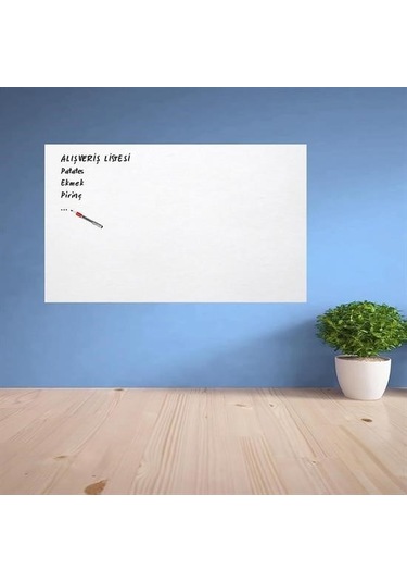 Buffer Ders Çalışma Yazı Tahtası Manyetik Duvar Stickerı Beyaz