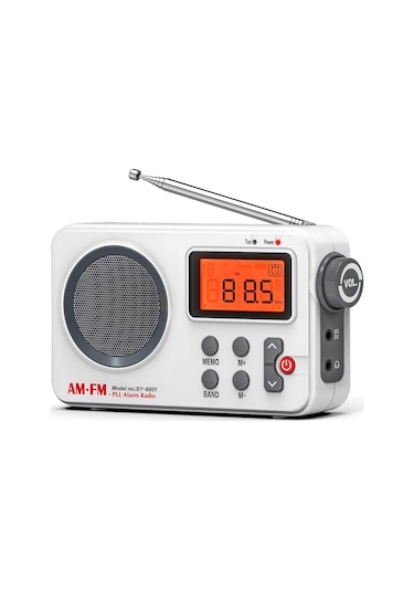 Springsun Taşınabilir Am/fm Radyo Lcd Ekranlı Stereo Radyo Pil Ve Usb İle Çalışır