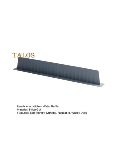 Pazly Koyu Gri Mutfak Su Bölmesi - Silikon Su Engelleme Kurulu - Restoran İçin Dayanıklı Koyu Gri