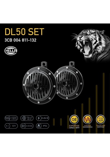 Hella 24v Didit Korna Süperton 310/380 Hz 130 Mm Takım