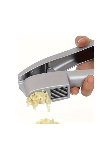 Fastbuy Sinuoshop Gümüş Sarımsak Sıkacağı, Kırıcı, Yapışmaz, Temizlenir Mutfak Aracı Gümüş