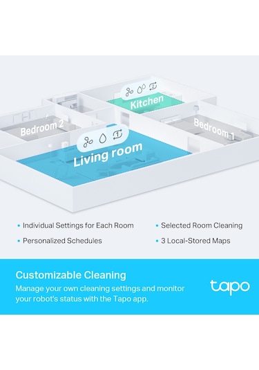 Tp-link Tapo Rv30 Lidar Navigasyonlu Robot Süpürge