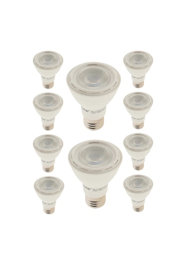 Şavk 7w 3000k Sarı Işık Par20 E27 Duylu Led Spot Ampul 10 Adet
