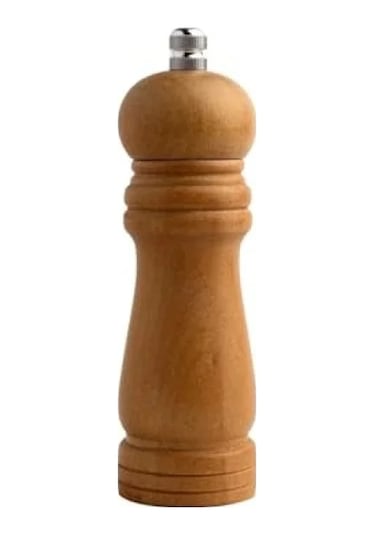 Orta Boy Bambu Gövdeli Ahşap Tuz Ve Karabiber Değirmeni Seti - 16 Cm, 2 Adet Açık Ahşap