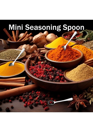 Fosenze 8'li Paslanmaz Çelik Mini Baharat Kaşığı Seti - 2.8 İnç, Tuz Şeker Kavanozları İçin Uygun, Dayanıklı Ve Temizlenmesi Kolay