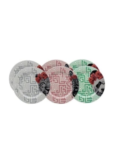 Decorium 6 Parça Servis Tabağı Kaplan-Panda-Zebra