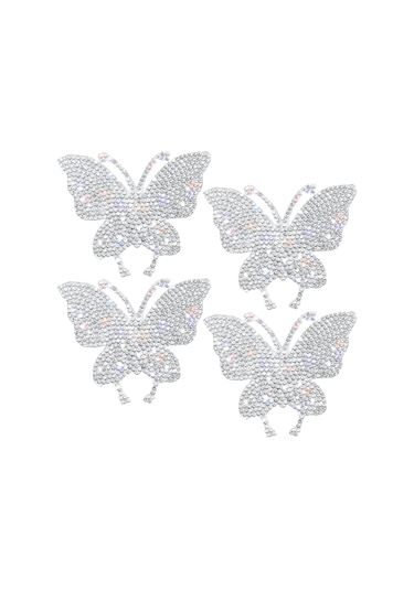 Parça Kristal Araba Çıkartmaları Kelebek Bling Kristal Yapay Elmas Araba Çıkartması Tamponlar Windows Dizüstü Bilgisayarlar İçin Çok Renkli