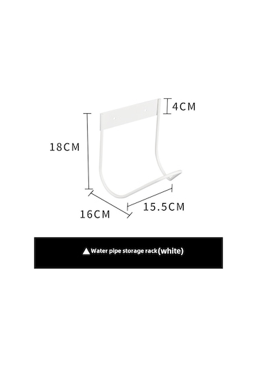 Yuntech01 304 Paslanmaz Çelik Bahçe Hortumu Rakusu - Dış Mekan Su Borusu Tutucusu Duvar Tipi Beyaz, Su Musluğu Kanca İle Düzenli Saklama