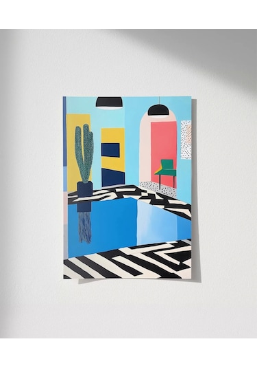 Çerçevesiz Poster Modernist Yansıma