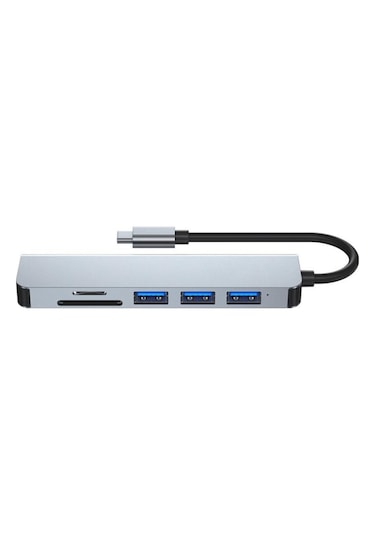 6'sı 1 Arada Tip C - 3 X Usb Bağlantı Noktası + Sd/tf + Hdmı Hub Diğer
