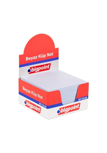 Bigpoint Küp Notluk Beyaz 8x8cm 12'li Şirink