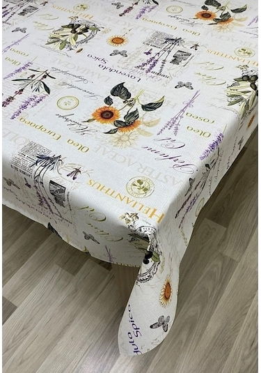 Muşamba Masa Örtüsü Astarlı Lavender