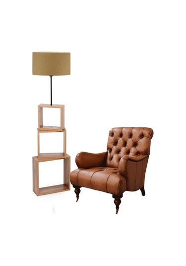 A&g Kare Hareketli Raflı Lambader Kumaş Başlık Çok Renkli