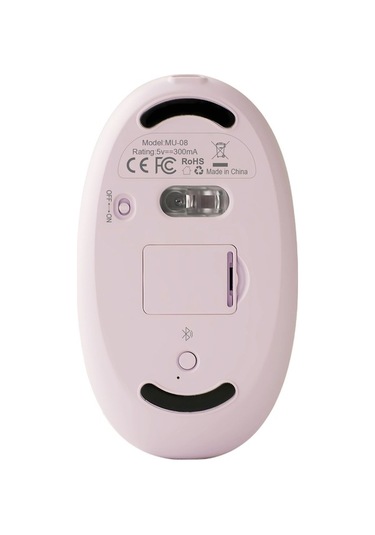 Flybuy Benwıs Ot-cms-wh Kristal 2.4 Ghz Kablosuz Farklı Bluetooth Mouse OT-CMS-WH