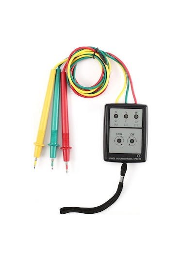 3 Fazlı Alternatif Akım Faz Ölçer Taşınabilir Faz Sırası Test