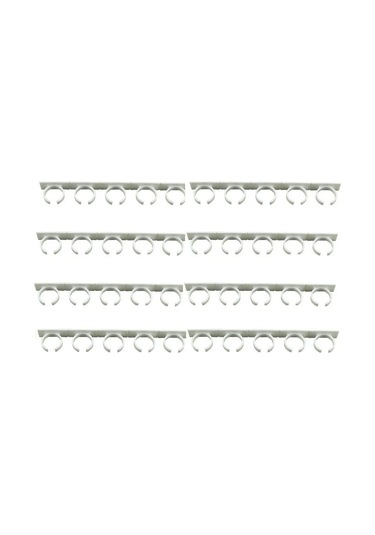 Yaleker 8'li Yapışkan Baharat Rafı - 20 Kavanoz Taşır, Mutfak Düzenleyici, Ekstra Yapışkanlı Beyaz