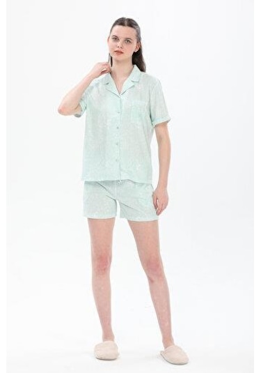 United Colors Of Benetton Kadın Şort 71446 Yeşil