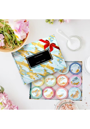 Maiyame 12 Adet Aromaterapili Banyo Bombası Seti - 35g Esansiyel Yağlı Rahatlatıcı Duş Tabletleri Diğer