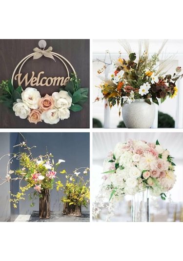 Yapay Çiçek Teli, Çiçek Aranjman Yapım Teli, 2 Mm - 10 Adet 60 Cm