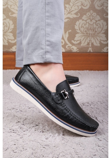 Ducavelli Ragusa Hakiki Deri Erkek Günlük Ayakkabı Loafer Ayakkabı