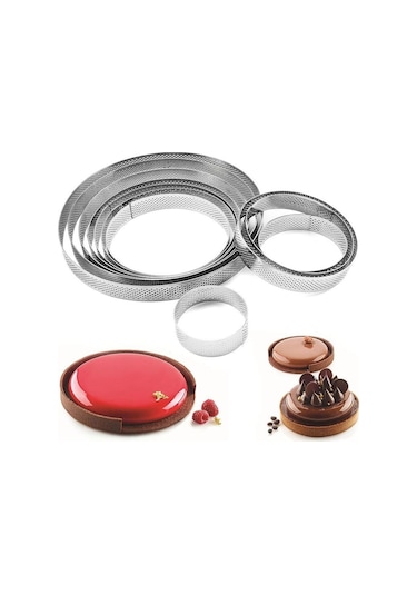 4.5-20 Cm Muffin Halkaları Kek Kalıbı Paslanmaz Çelik Pasta Halkaları Pişirme Crumpets Tatlılar İçin 6.5cm