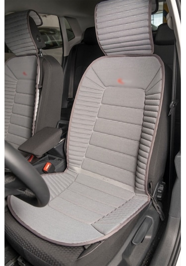 Audi R8 Lüx Oto Koltuk Minderi Ön 2'li Set Gri Fs