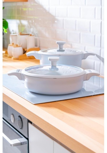 Acar Ultimate Pro 5 Parça Döküm Tencere Seti Bsc-06781 Beyaz