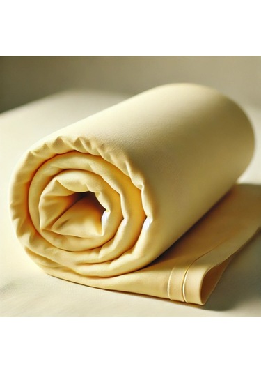 Lastikli %100 Pamuk Penye Çarşaf 180 X 200 Battal Boy Sarı Sarı