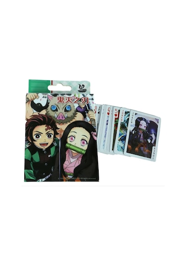 İskambil Kağıdı Anime Demon Slayer Poker Oyun Kartı 54 Adet