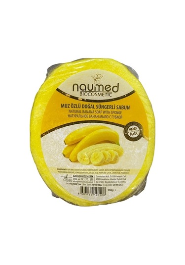 Muz Özlü Batık Ve Çilek Bacak Onarımına Yardımcı Doğal Süngerli Sabun 130 Gr. Muz